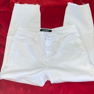 Express High Rise straight crop Jean